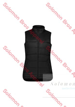 Load image into Gallery viewer, Aerial Ladies Puffer Vest Black / Sm Jackets
