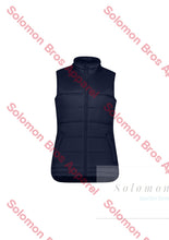 Load image into Gallery viewer, Aerial Ladies Puffer Vest Navy / Sm Jackets