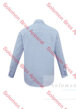 Load image into Gallery viewer, Aspect Mens Long Sleeve Shirt Blue Stripe - Solomon Brothers Apparel