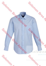 Load image into Gallery viewer, Aspect Mens Long Sleeve Shirt Blue Stripe - Solomon Brothers Apparel