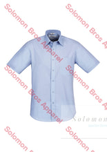 Load image into Gallery viewer, Aspect Mens Short Sleeve Shirt Blue Stripe - Solomon Brothers Apparel