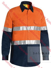 Load image into Gallery viewer, Bisley 2 Tone 3M Taped Cool Hi Vis Lightweight Shirt Long Sleeve - Solomon Brothers Apparel