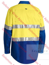 Load image into Gallery viewer, Bisley 2 Tone 3M Taped Cool Hi Vis Lightweight Shirt Long Sleeve - Solomon Brothers Apparel