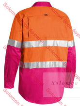 Load image into Gallery viewer, Bisley 2 Tone 3M Taped Cool Hi Vis Lightweight Shirt Long Sleeve - Solomon Brothers Apparel