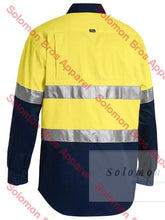 Load image into Gallery viewer, Bisley 2 Tone 3M Taped Cool Hi Vis Lightweight Shirt Long Sleeve - Solomon Brothers Apparel