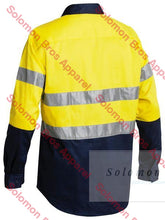 Load image into Gallery viewer, Bisley 2 Tone Closed Front Hi Vis Drill Shirt 3M Reflective Tape - Long Sleeve - Solomon Brothers Apparel