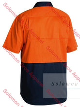 Load image into Gallery viewer, Bisley  2 Tone Cool Lightweight Drill Shirt - Short Sleeve - Solomon Brothers Apparel