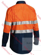 Load image into Gallery viewer, Bisley 2 Tone Hi Vis Cool Lightweight Closed Front Shirt 3M Reflective Tape - Long Sleeve - Solomon Brothers Apparel