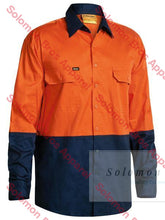 Load image into Gallery viewer, Bisley  2 Tone Hi Vis Cool Lightweight Drill Shirt - Long Sleeve - Solomon Brothers Apparel