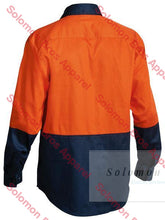 Load image into Gallery viewer, Bisley 2 Tone Hi Vis Drill Shirt - Long Sleeve - Solomon Brothers Apparel