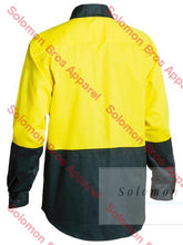Load image into Gallery viewer, Bisley 2 Tone Hi Vis Drill Shirt - Long Sleeve - Solomon Brothers Apparel