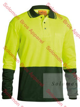 Load image into Gallery viewer, Bisley 2 Tone Hi Vis Polo Shirt - Long Sleeve - Solomon Brothers Apparel