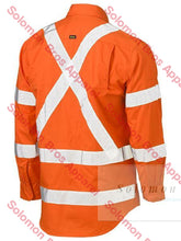 Load image into Gallery viewer, Bisley  Taped X Back Cool Lightweight Hi Vis Drill Shirt - Solomon Brothers Apparel