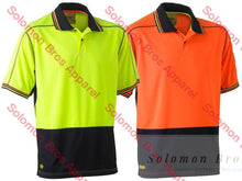 Load image into Gallery viewer, Bisley Two Tone Hi Vis Polyester Mesh Short Sleeve Polo Shirt - Solomon Brothers Apparel