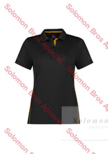 Load image into Gallery viewer, Equity Ladies Polo No. 1 Black/gold / 6