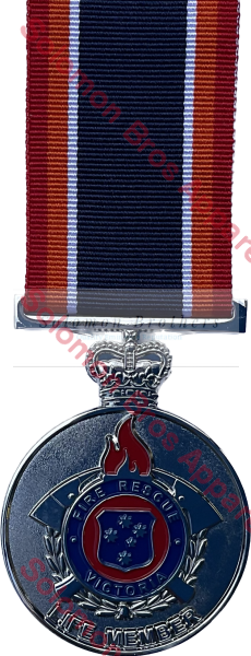 Fire Rescue Victoria (Frv) Life Member Medal Medals