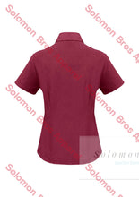 Load image into Gallery viewer, Haven Ladies Short Sleeve Blouse Cherry - Solomon Brothers Apparel