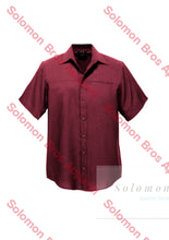 Load image into Gallery viewer, Haven Mens Short Sleeve Shirt Cherry - Solomon Brothers Apparel