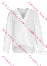 Load image into Gallery viewer, Laura Ladies Long Sleeve Hi-Lo Blouse - Solomon Brothers Apparel