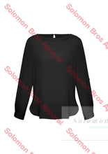 Load image into Gallery viewer, Megan Ladies Boatneck Long Sleeve Blouse - Solomon Brothers Apparel
