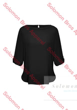 Load image into Gallery viewer, Megan Ladies Boatneck Long Sleeve Blouse - Solomon Brothers Apparel