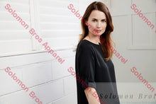 Load image into Gallery viewer, Megan Ladies Boatneck Long Sleeve Blouse - Solomon Brothers Apparel