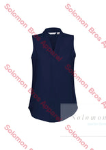 Load image into Gallery viewer, Megan Ladies Sleeveless Blouse - Solomon Brothers Apparel