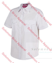 Load image into Gallery viewer, Merchant Navy Epaulette Shirt Ladies Short Sleeve - Solomon Brothers Apparel