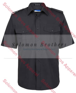 Merchant Navy Epaulette Shirt Mens Short Sleeve - Solomon Brothers Apparel