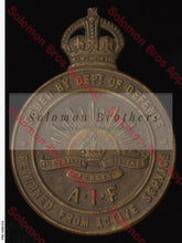 Load image into Gallery viewer, Returned From Active Service Badge ( Current, WWI &amp; WWII ) - Solomon Brothers Apparel
