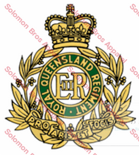 Load image into Gallery viewer, Royal Queensland Regiment Cap Badge - Solomon Brothers Apparel