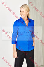 Load image into Gallery viewer, Sorrento Care Ladies 3/4 Sleeve Blouse - Solomon Brothers Apparel
