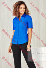 Load image into Gallery viewer, Sorrento Care Ladies Short Sleeve Blouse - Solomon Brothers Apparel