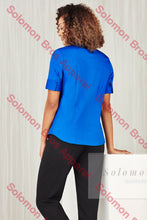 Load image into Gallery viewer, Sorrento Care Ladies Short Sleeve Blouse - Solomon Brothers Apparel