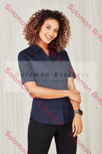 Load image into Gallery viewer, Sorrento Care Ladies Short Sleeve Blouse - Solomon Brothers Apparel
