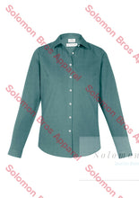 Load image into Gallery viewer, Tennessee Ladies Long Sleeve Blouse Jasper Green / 6 Corporate Shirt