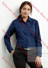 Load image into Gallery viewer, Wellington Ladies Long Sleeve Blouse - Solomon Brothers Apparel