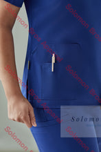 Load image into Gallery viewer, Womens Cotton Rich V-Neck Scrub Top Health & Beauty