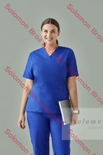 Load image into Gallery viewer, Womens Cotton Rich V-Neck Scrub Top Health & Beauty