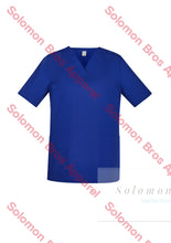 Load image into Gallery viewer, Womens Cotton Rich V-Neck Scrub Top Royal / Xxsm Health & Beauty