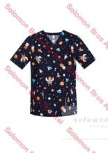 Load image into Gallery viewer, Womens Printed Scrub Top - Solomon Brothers Apparel