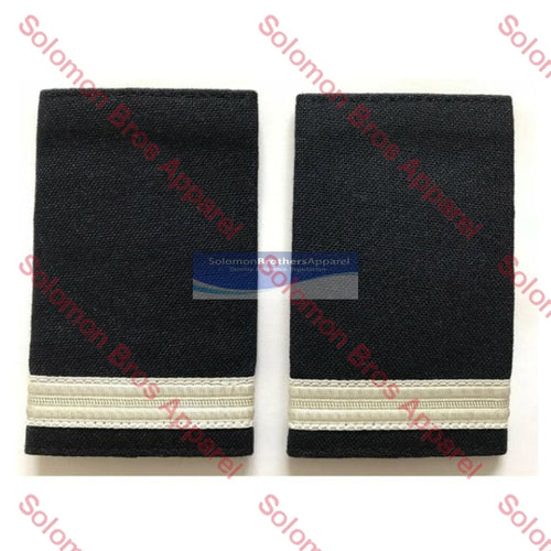 1 Bar Silver Lace Soft Epaulettes - Solomon Brothers Apparel