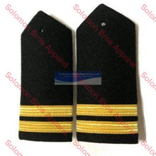 Load image into Gallery viewer, 2 Bar Gold Lace Hard Epaulettes - Solomon Brothers Apparel
