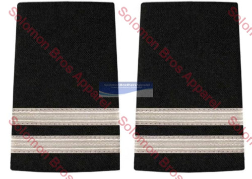 2 Bar Silver Lace Soft Epaulettes - Solomon Brothers Apparel