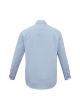 Load image into Gallery viewer, Aspect Mens Long Sleeve Shirt Blue Stripe - Solomon Brothers Apparel
