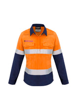 Load image into Gallery viewer, Ladies Closed Front Hi Vis Hoop Taped Spliced Red Flame Metatech Shirt - Solomon Brothers Apparel
