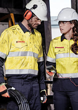 Load image into Gallery viewer, Mens Hi Vis Hoop Taped Spliced Red Flame Metatech Shirt - Solomon Brothers Apparel