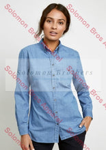 Load image into Gallery viewer, Anchor Ladies Long Sleeve Blouse - Solomon Brothers Apparel
