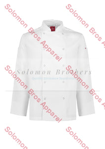 Appetite Vented L/s Chef Jacket Mens White / Xsm Jackets