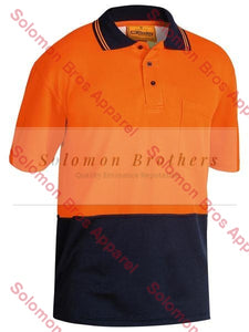 Bisley  2 Tone Hi Vis Polo Shirt - Short Sleeve - Solomon Brothers Apparel